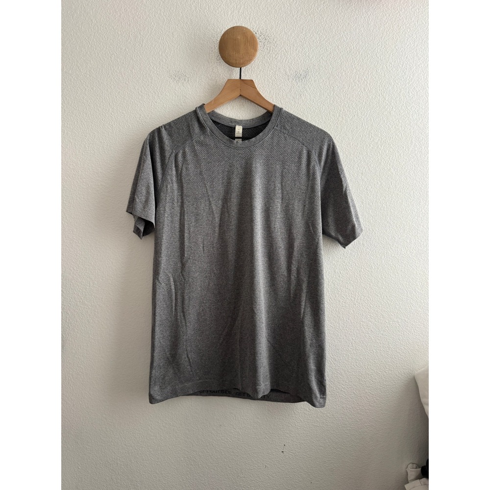 Lululemon Metal Vent Tech Short Sleeve Grey Workout Shirt Mens Medium
